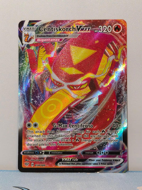Centiskorch VMAX 034/189 Holo Darkness Ablaze NM/M