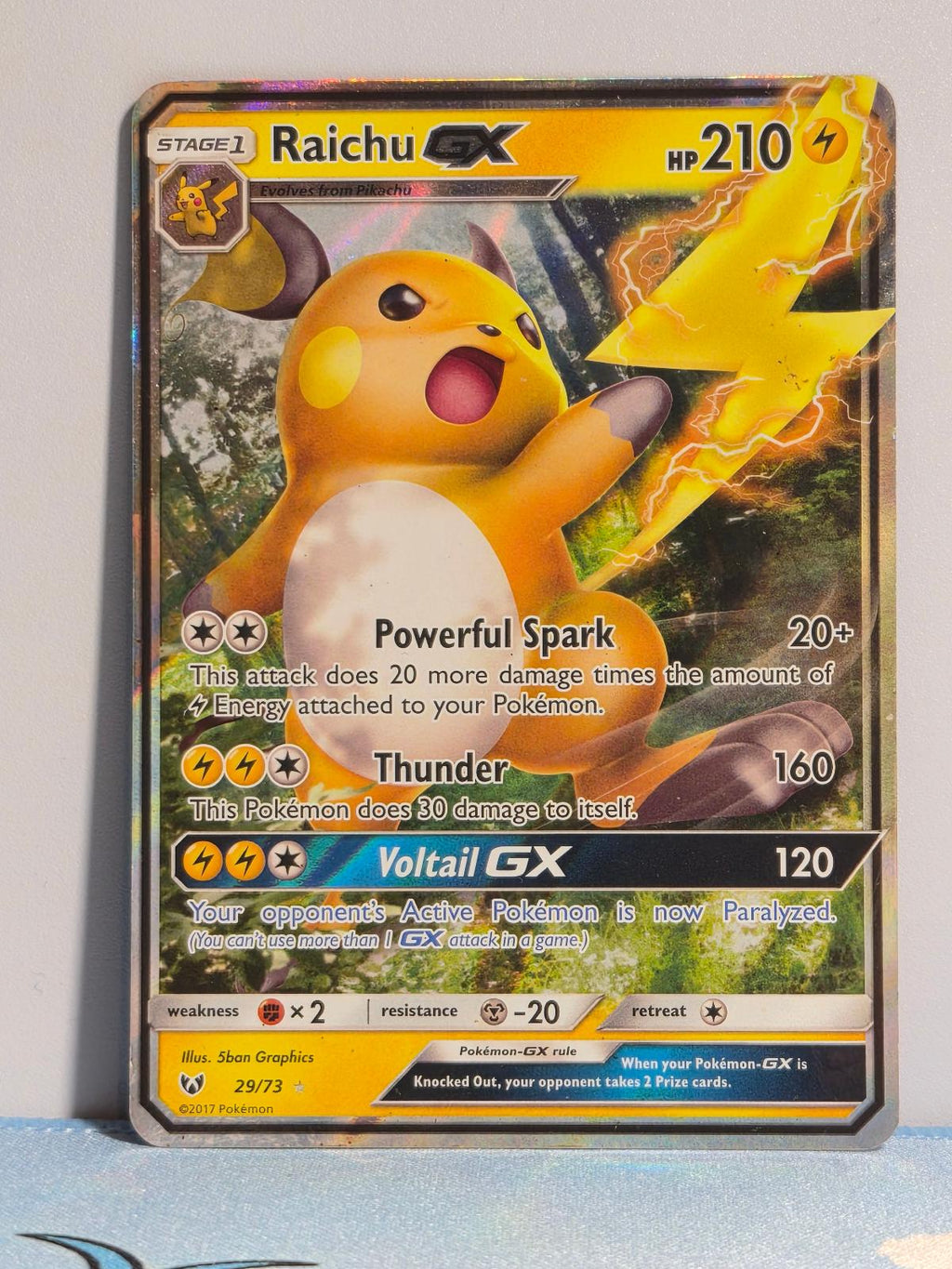 Raichu GX 29/73 Holo Shining Legends LP