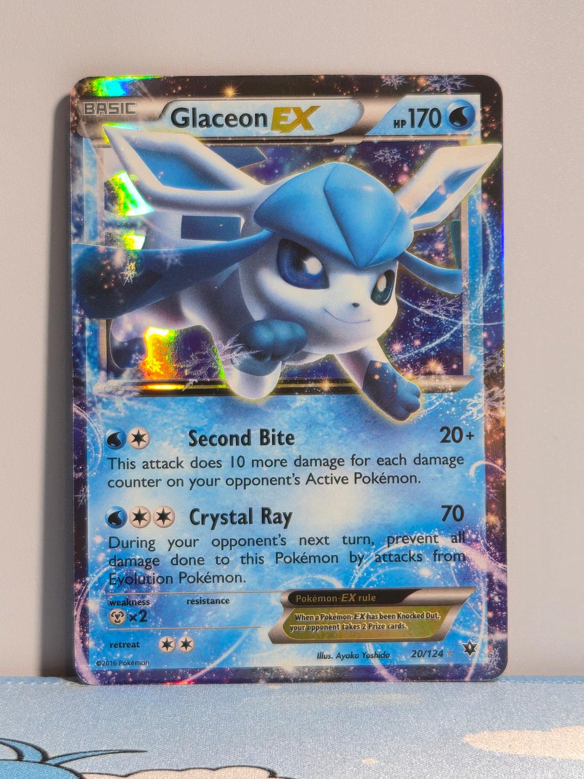 Glaceon EX 20/124 Holo Fates Collide NM/M