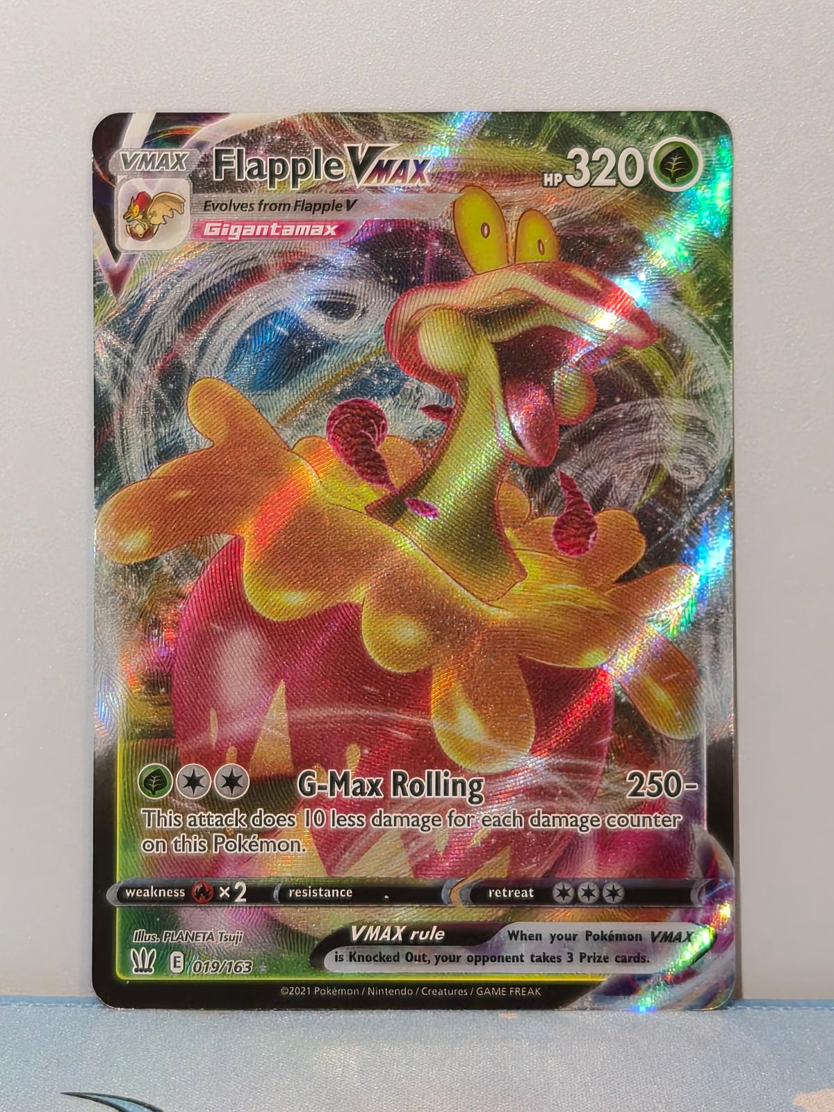 Flapple VMAX 019/163 Holo Battle Styles NM/M