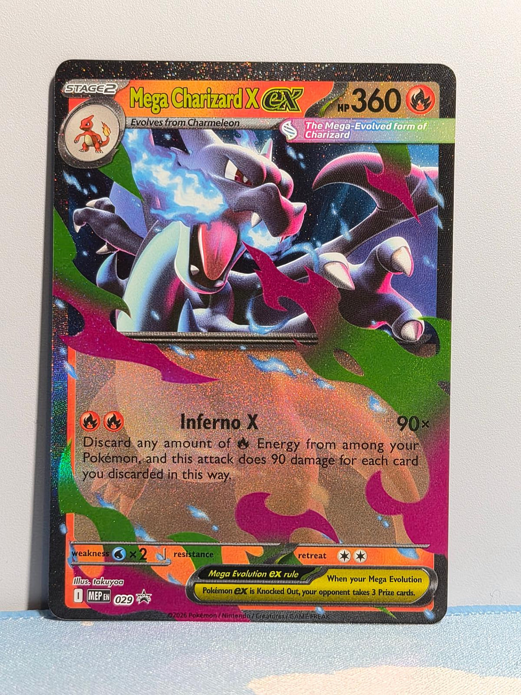 Mega Charizard X ex 029 Holo ME: Mega Evolution Promo NM/M