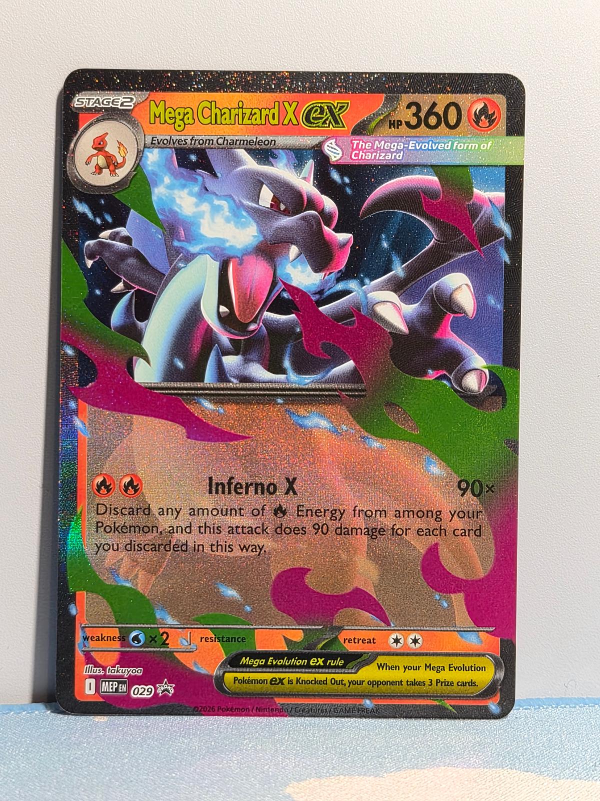 Mega Charizard X ex 029 Holo ME: Mega Evolution Promo NM/M