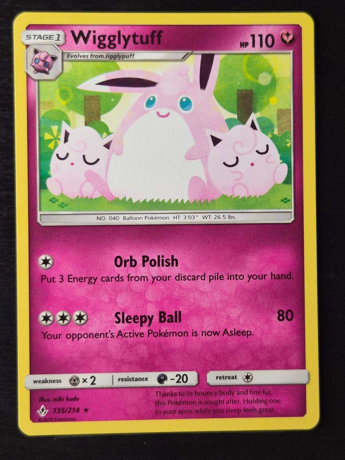 Wigglytuff 135/214 Unbroken Bonds NM/M