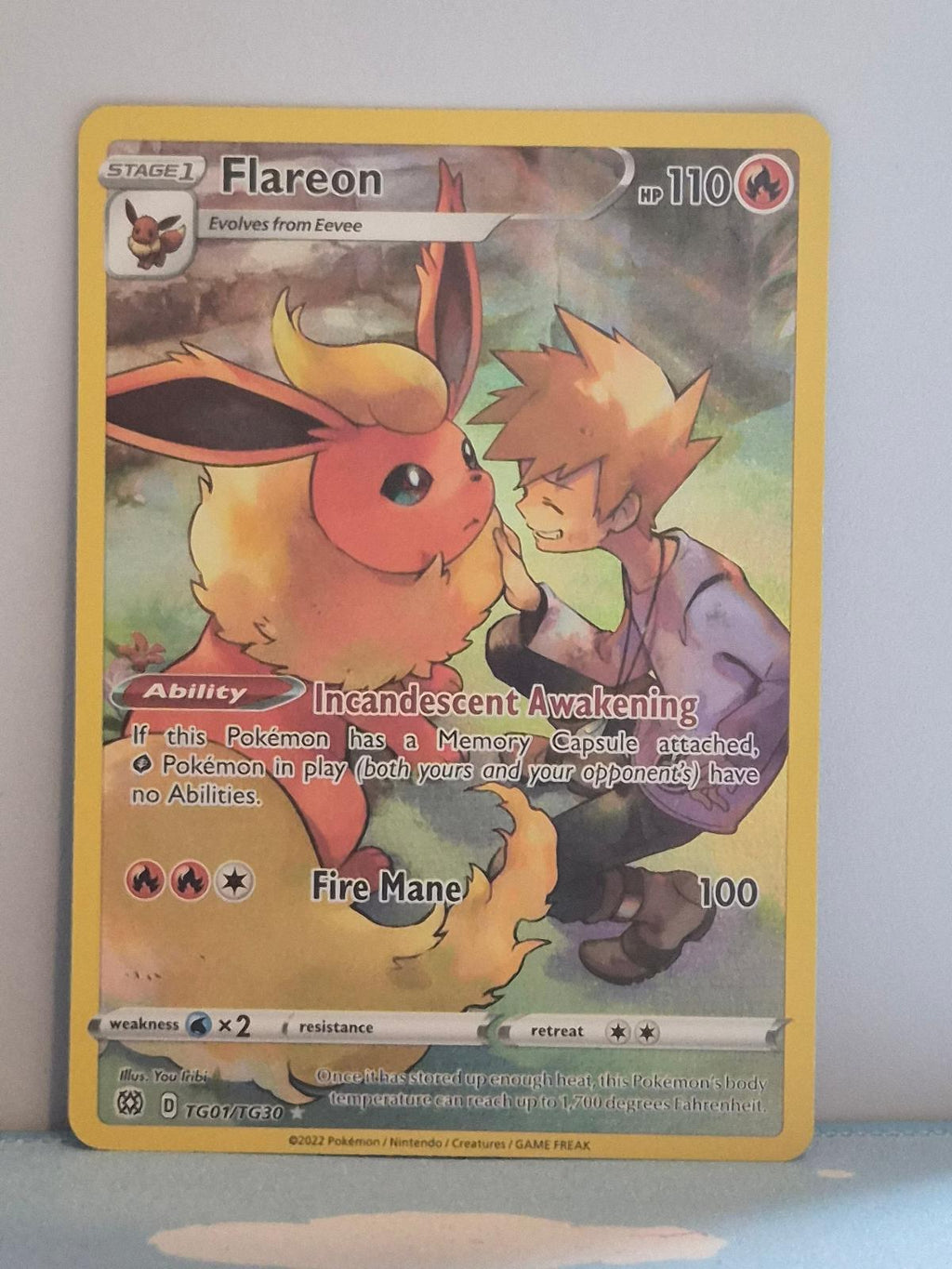 Flareon TG01/TG30 Holo Brilliant Stars Trainer Gallery NM/M