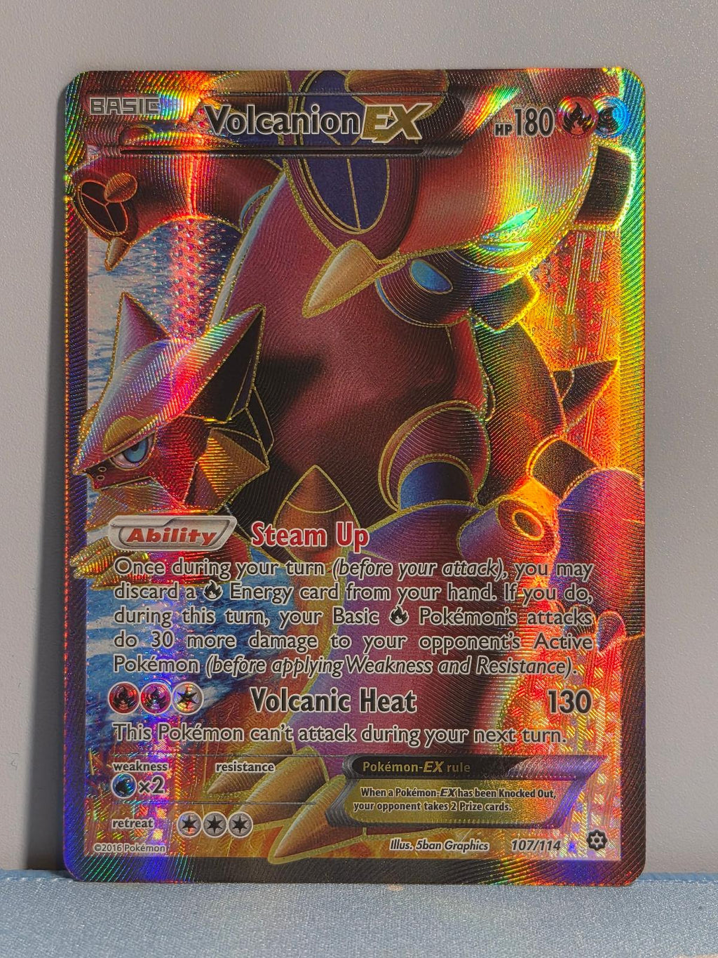 Volcanion EX 107/114 Steam Siege NM/M