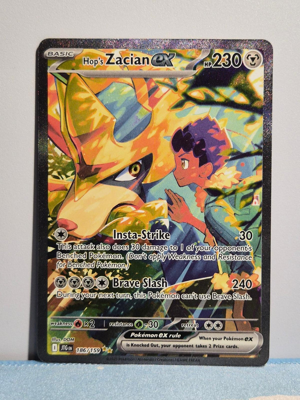 Hop's Zacian ex 186/159 Journey Together NM/M