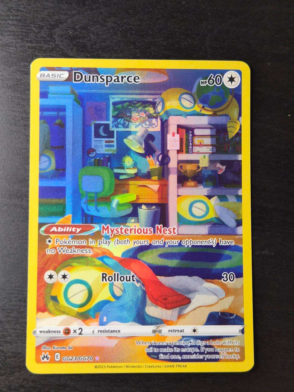 Dunsparce GG23/GG70 Holo Crown Zenith Galarian Gallery NM/M