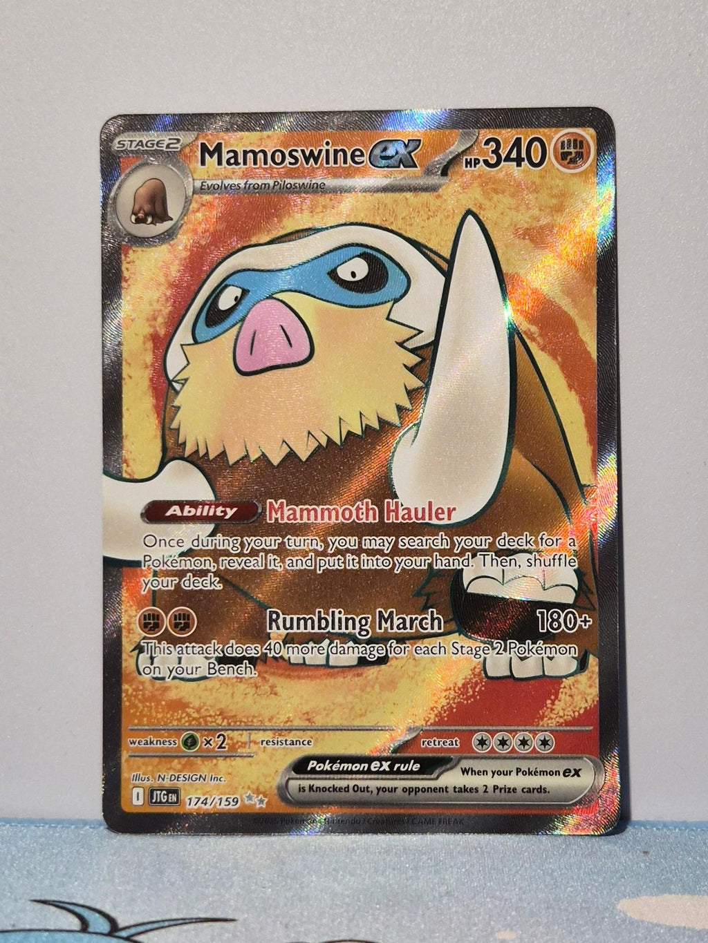 Mamoswine ex 174/159 Journey Together NM/M
