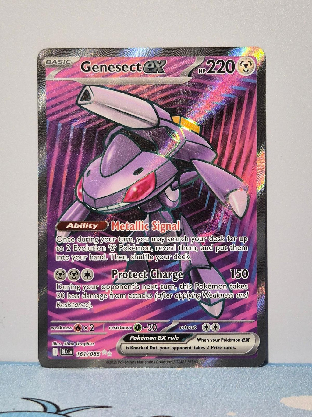 Genesect ex 161/086 Holo Black Bolt NM/M