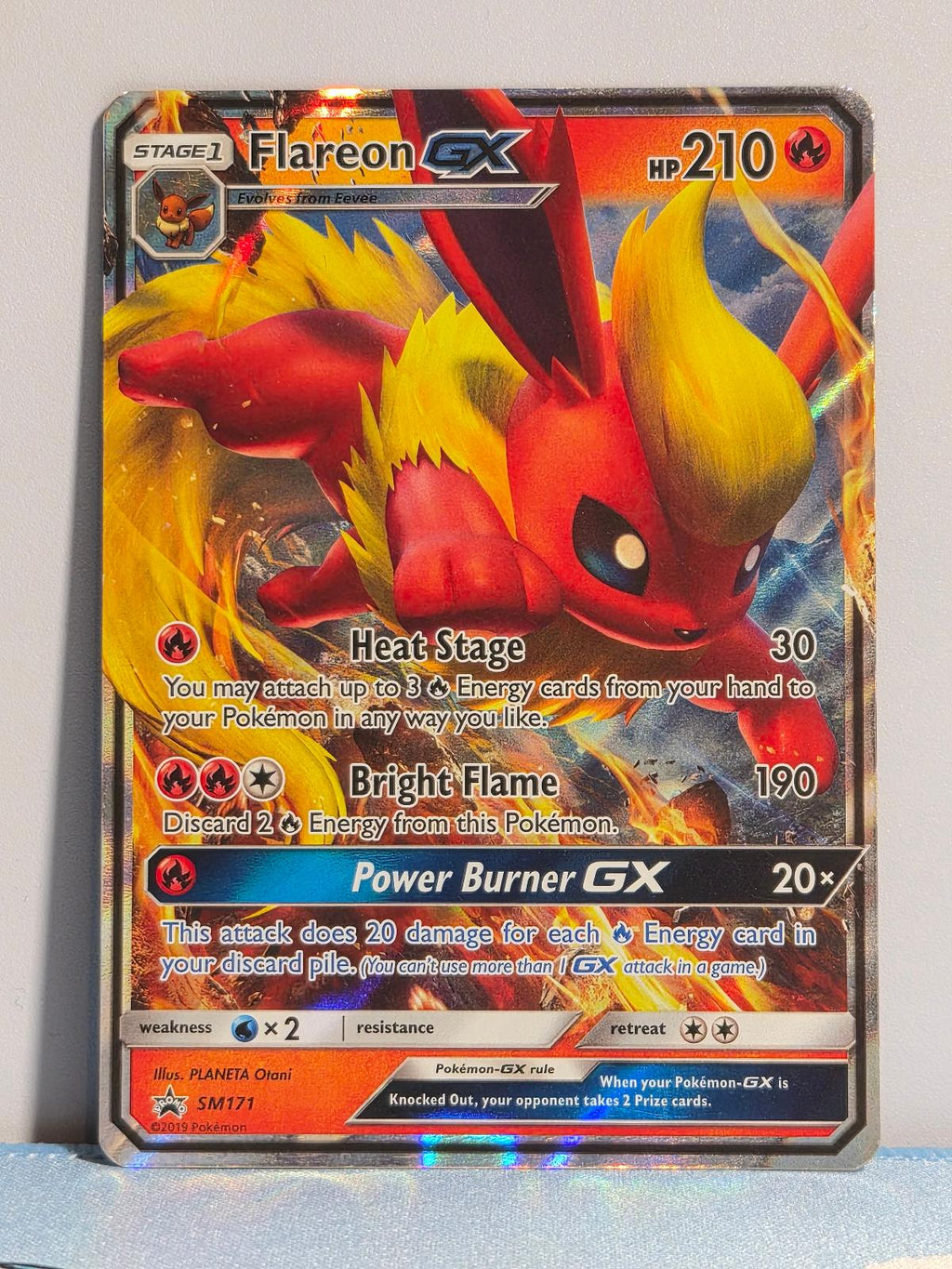 Flareon GX - SM171 Holo Sun & Moon Promo LP