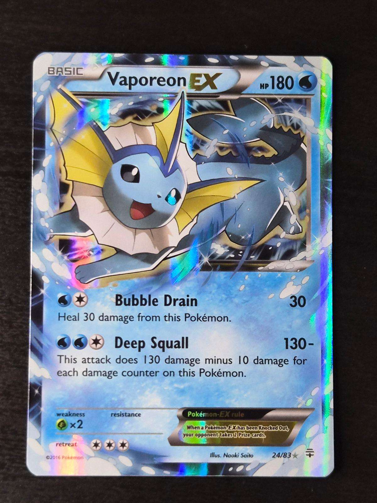 Vaporeon EX 24/83 Holo Generations NM/M