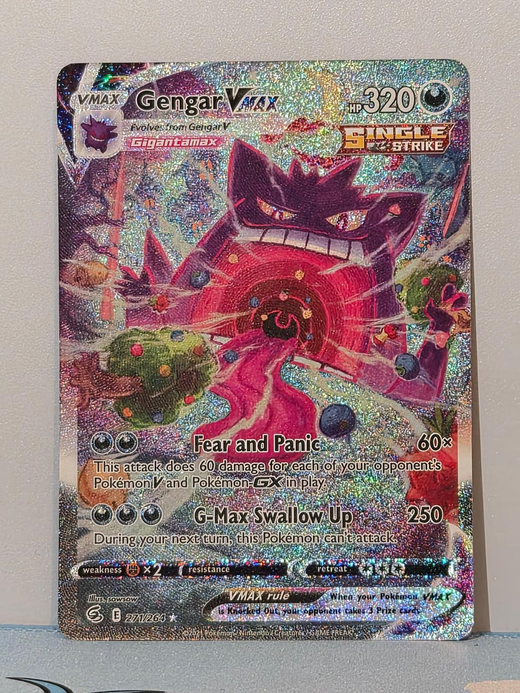Gengar VMAX 271/264 Fusion Strike NM/M
