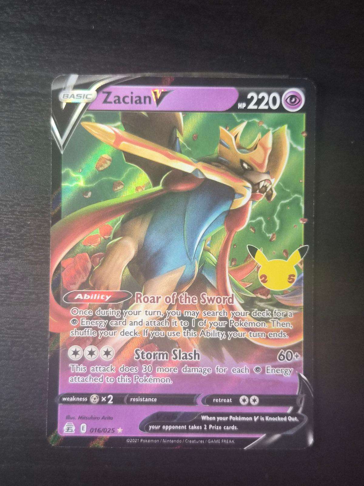 Zacian V 016/025 Holo Celebrations NM/M
