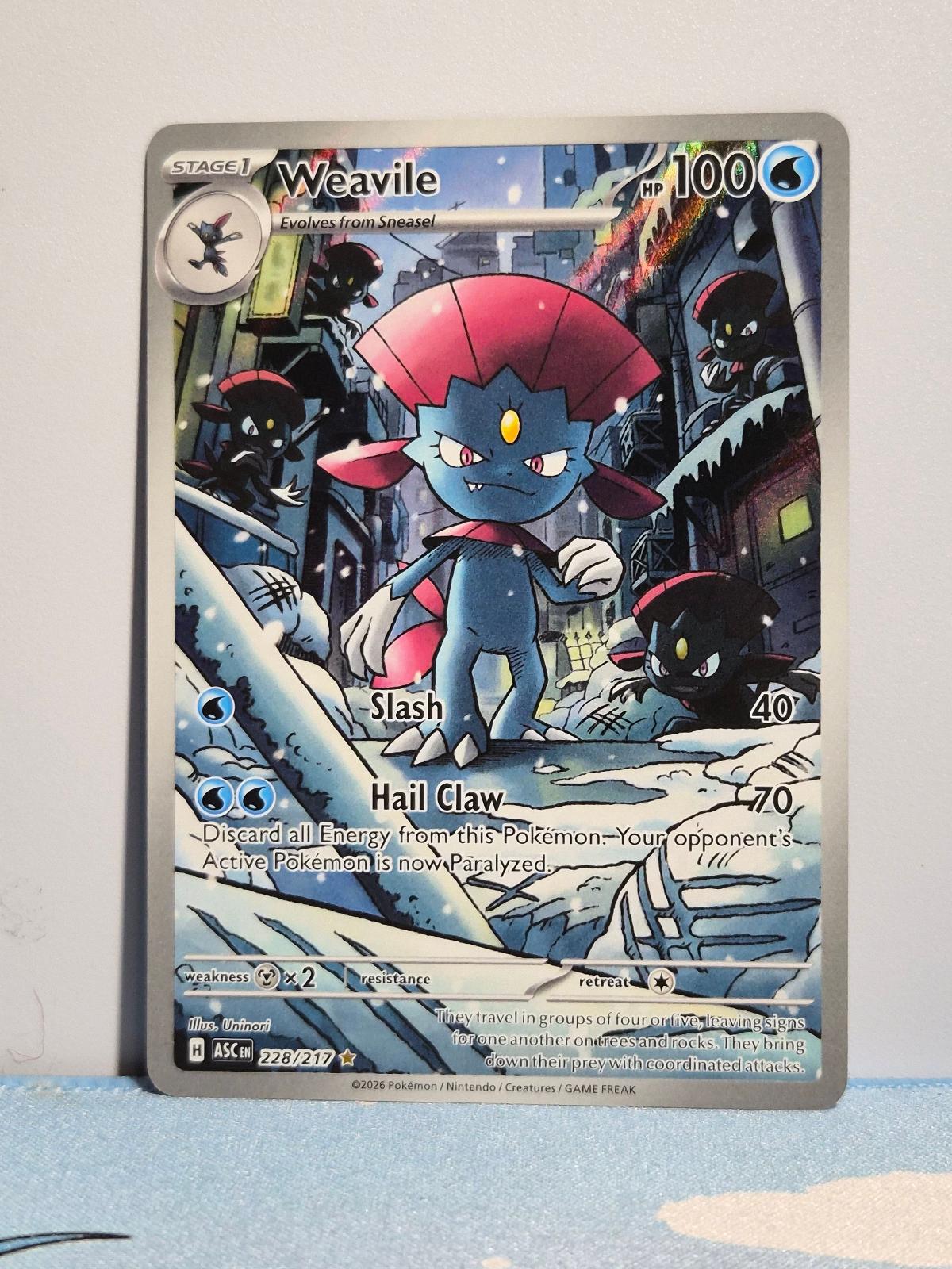 Weavile 228/217 Ascended Heroes NM/M
