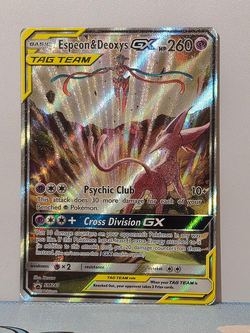 Espeon & Deoxys GX SM240 Holo SM Promos MP