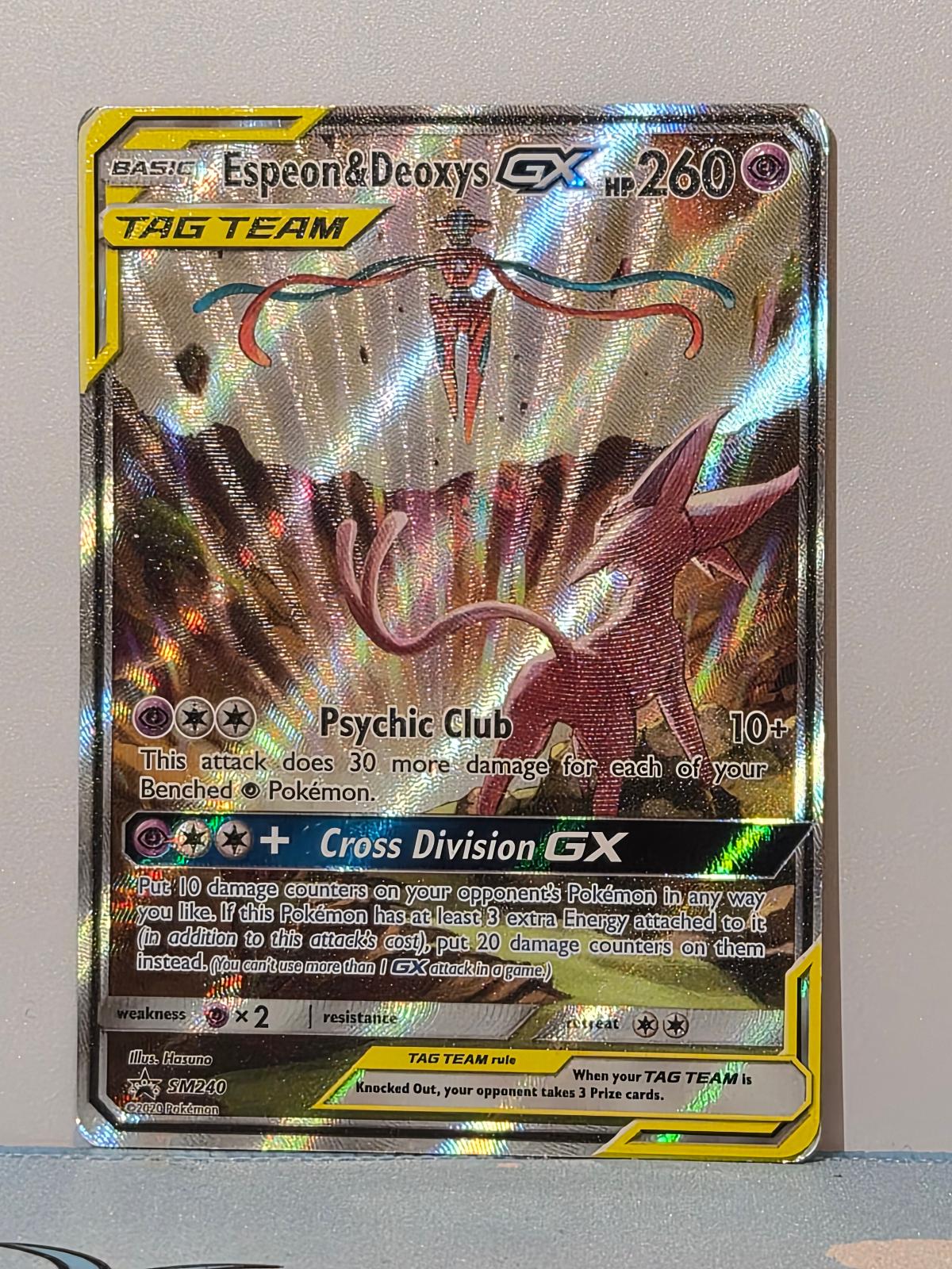 Espeon & Deoxys GX SM240 Holo SM Promos MP