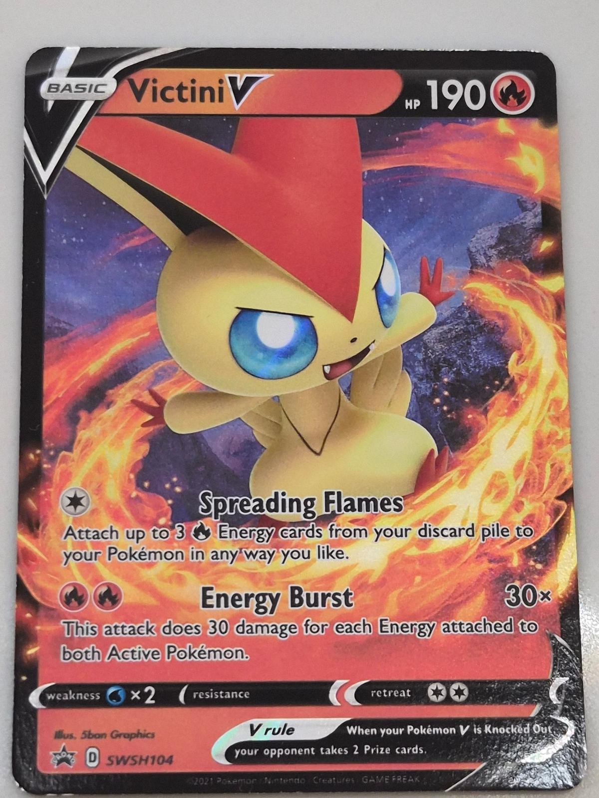 Victini V SWSH104 Holo Sword & Shield Promo NM/M