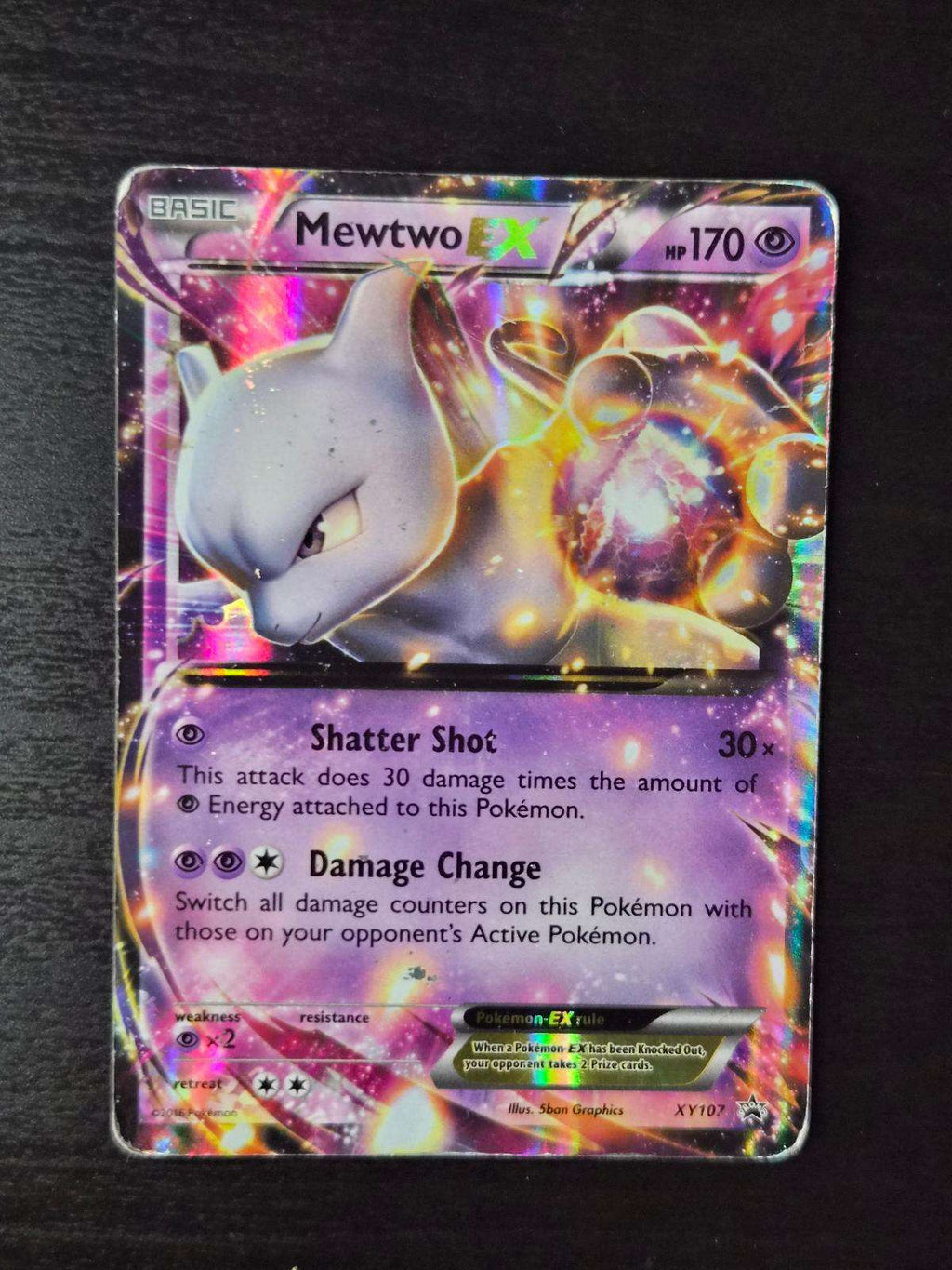 Mewtwo EX XY107 Holo XY Promo HP