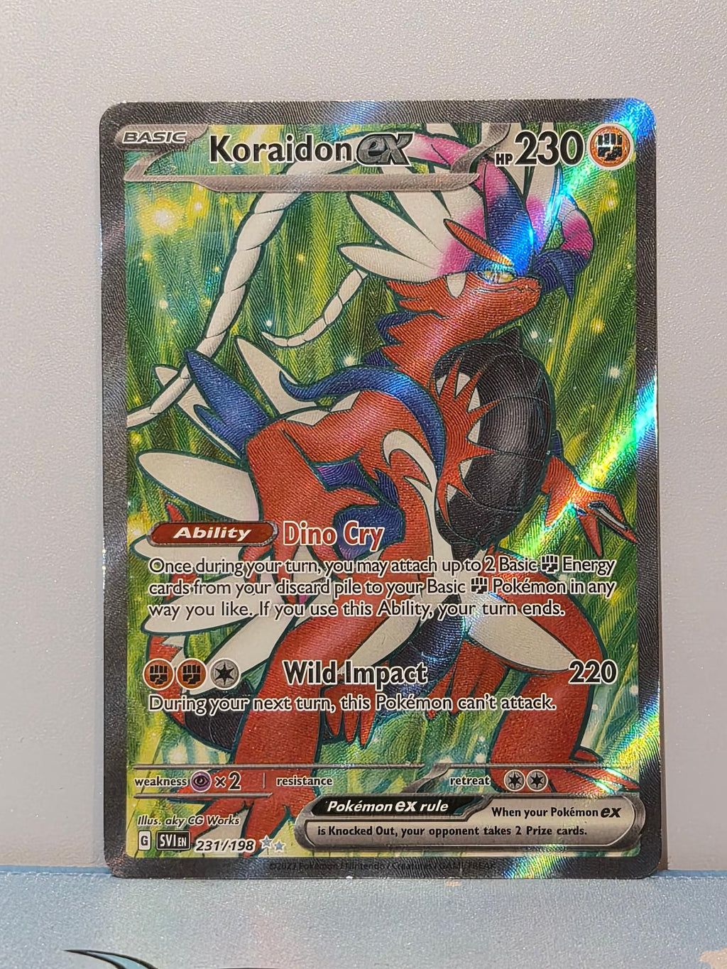 Koraidon ex 231/198 Scarlet & Violet NM/M