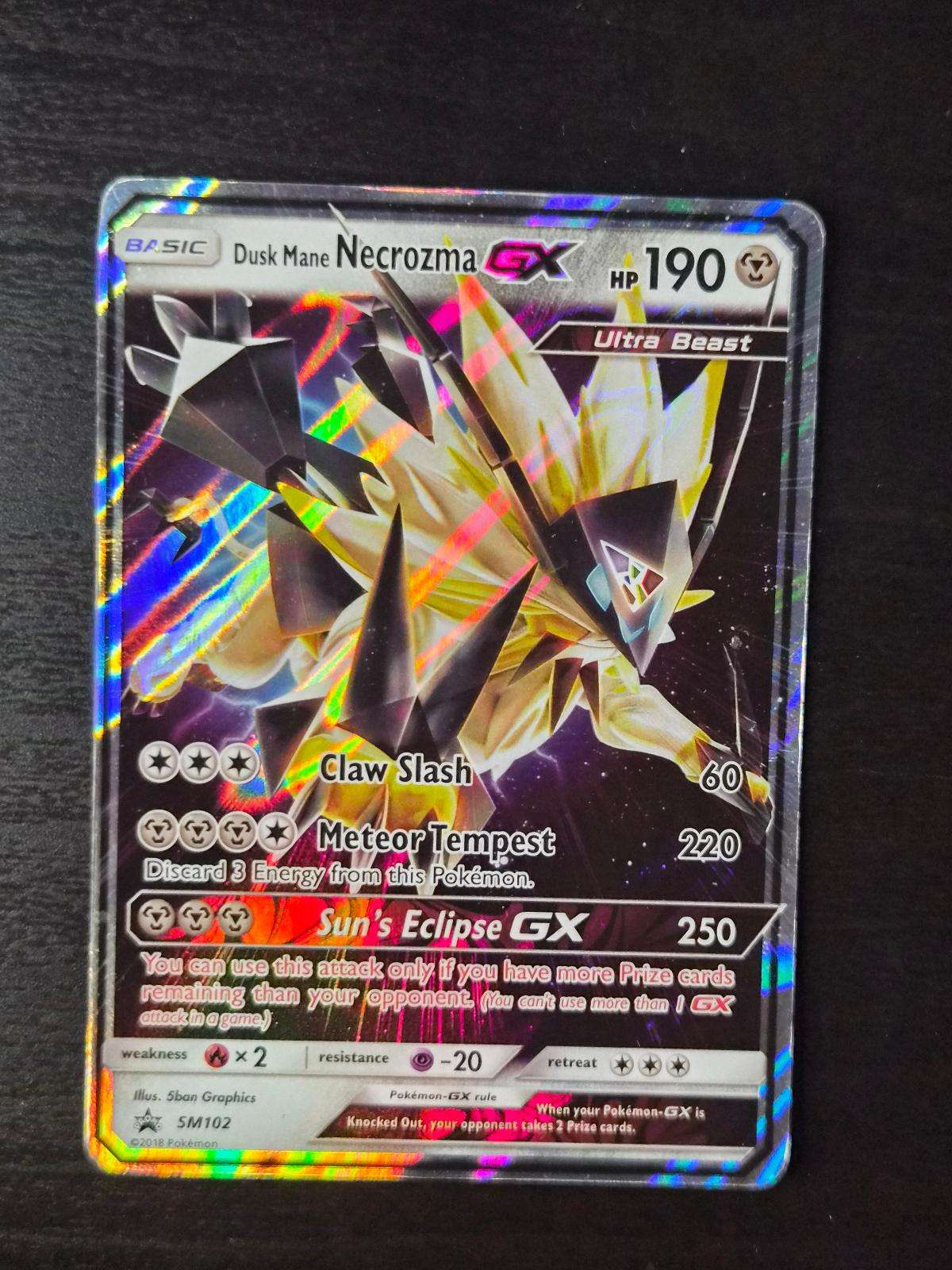 Dusk Mane Necrozma GX - SM102 Holo Sun & Moon Promo MP