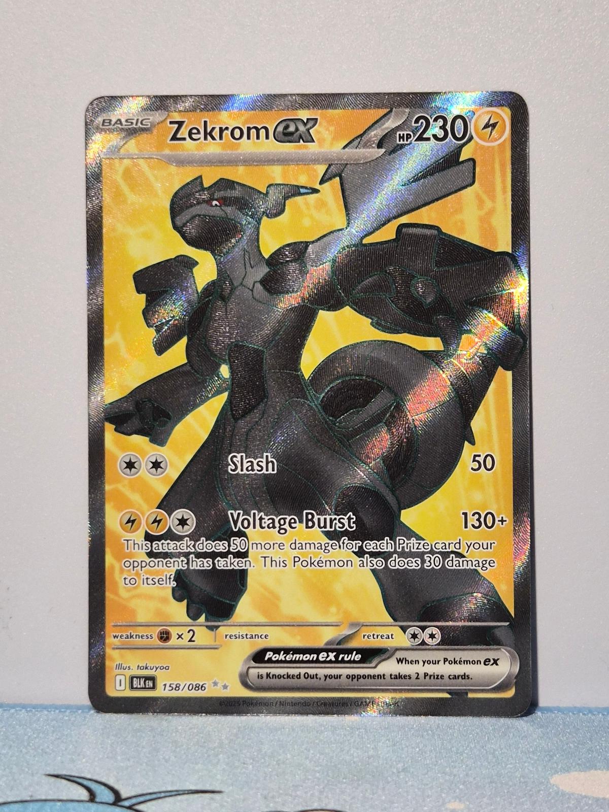 Zekrom ex 158/086 Holo Black Bolt NM/M