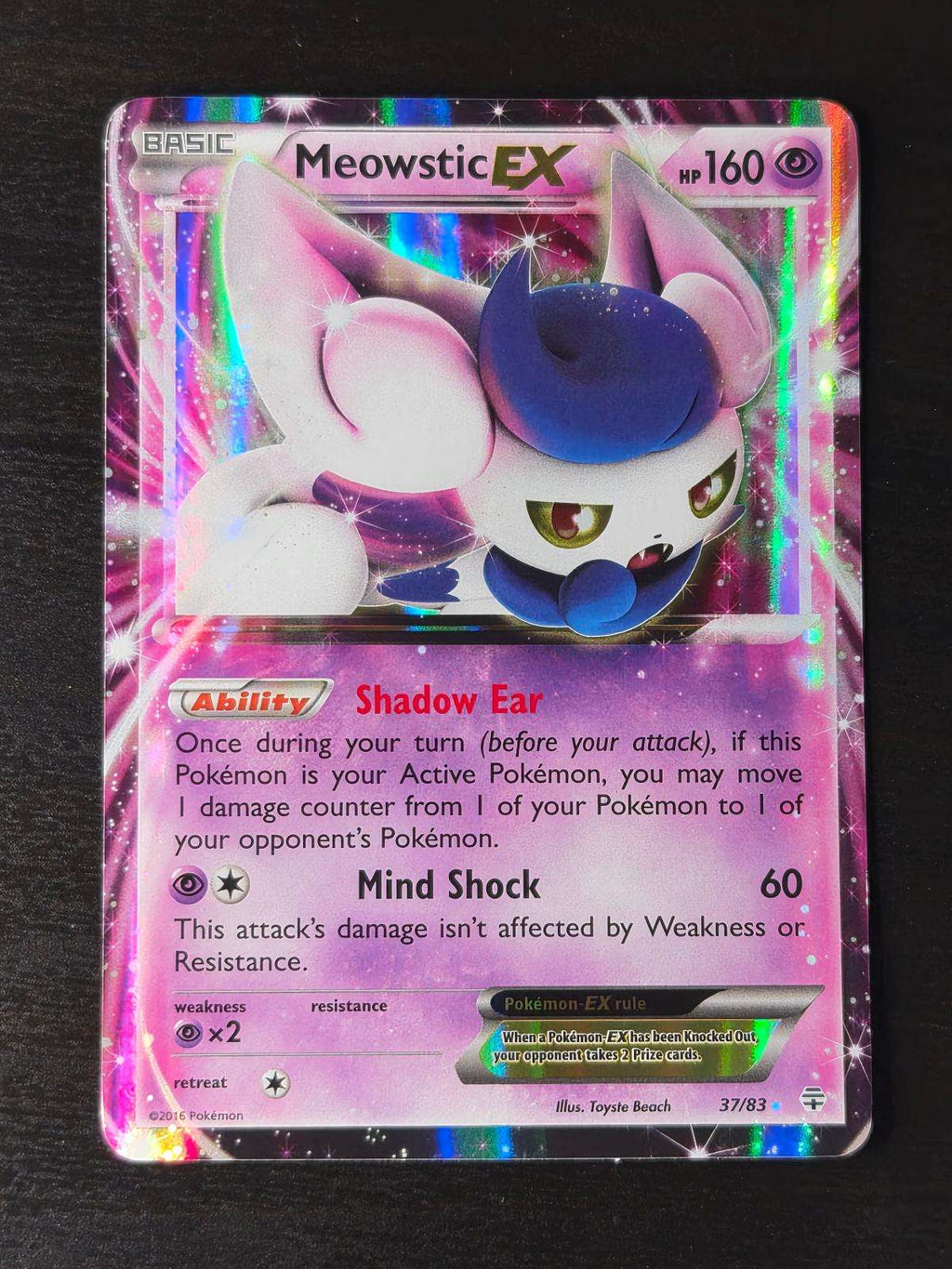 Meowstic EX 37/83 Holo Generations LP
