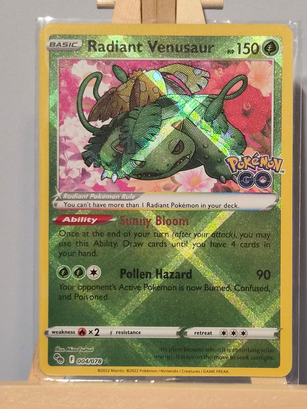 Radiant Venusaur 004/078 Pokemon GO NM/M