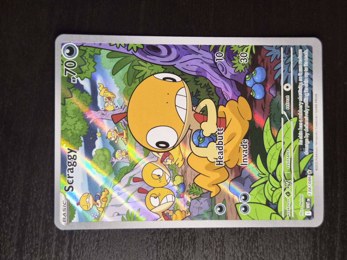 Scraggy 138/086 Holo White Flare NM/M