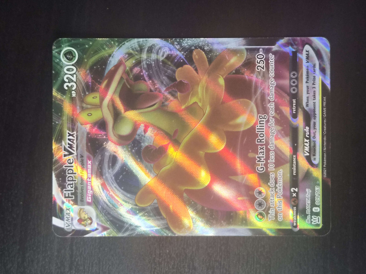 Flapple VMAX 019/163 VMAX Rare Holo – Battle Styles NM/M
