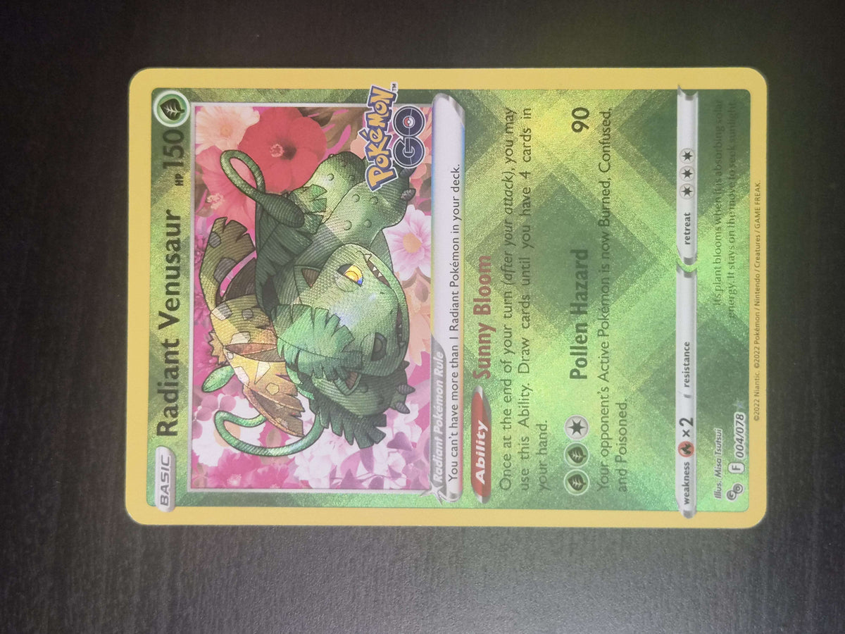 Radiant Venusaur 004/078 Pokemon GO NM/M