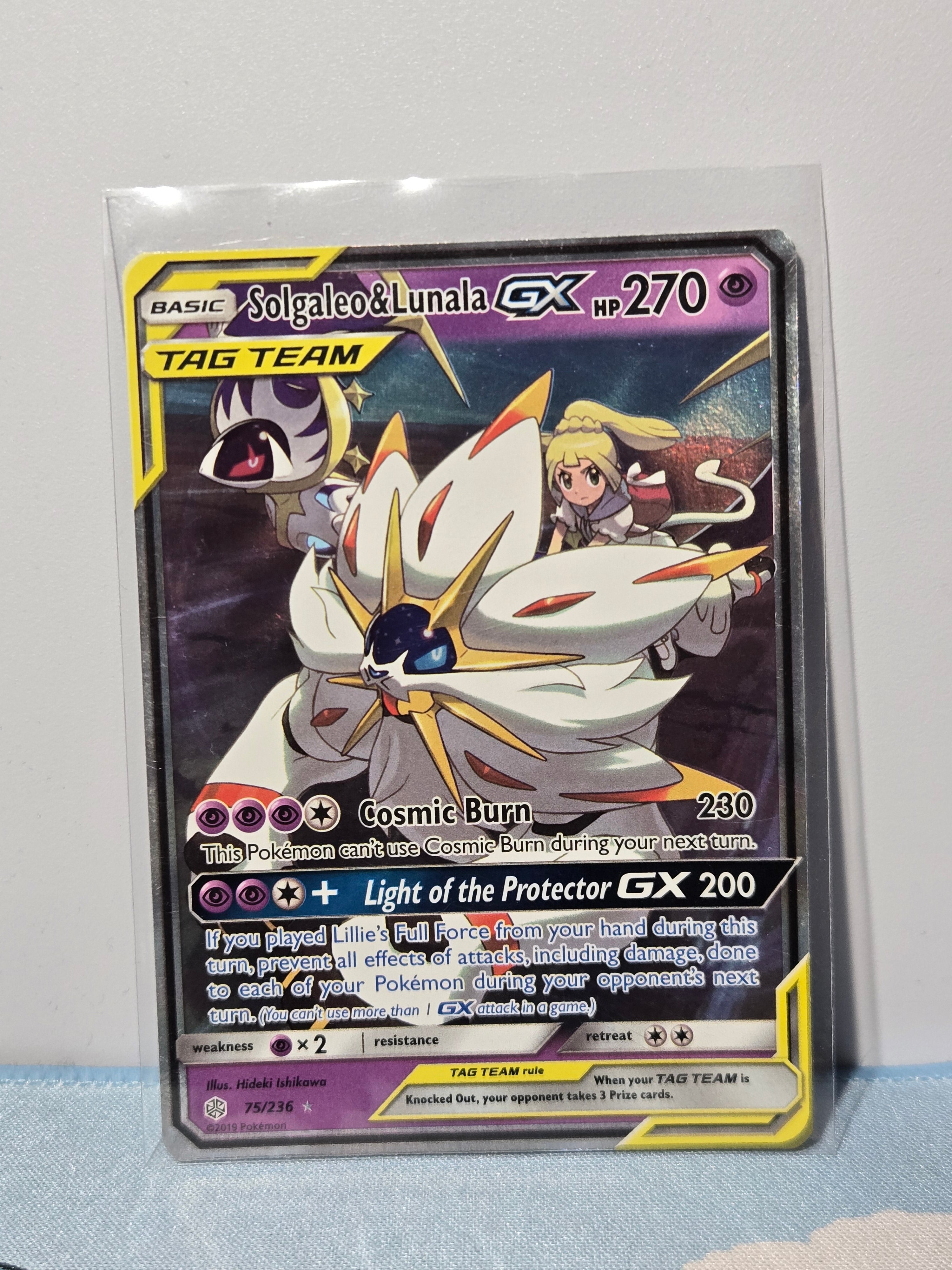 Solgaleo & Lunala GX Tag Team 75/236 - Cosmic Eclipse - Near Mint