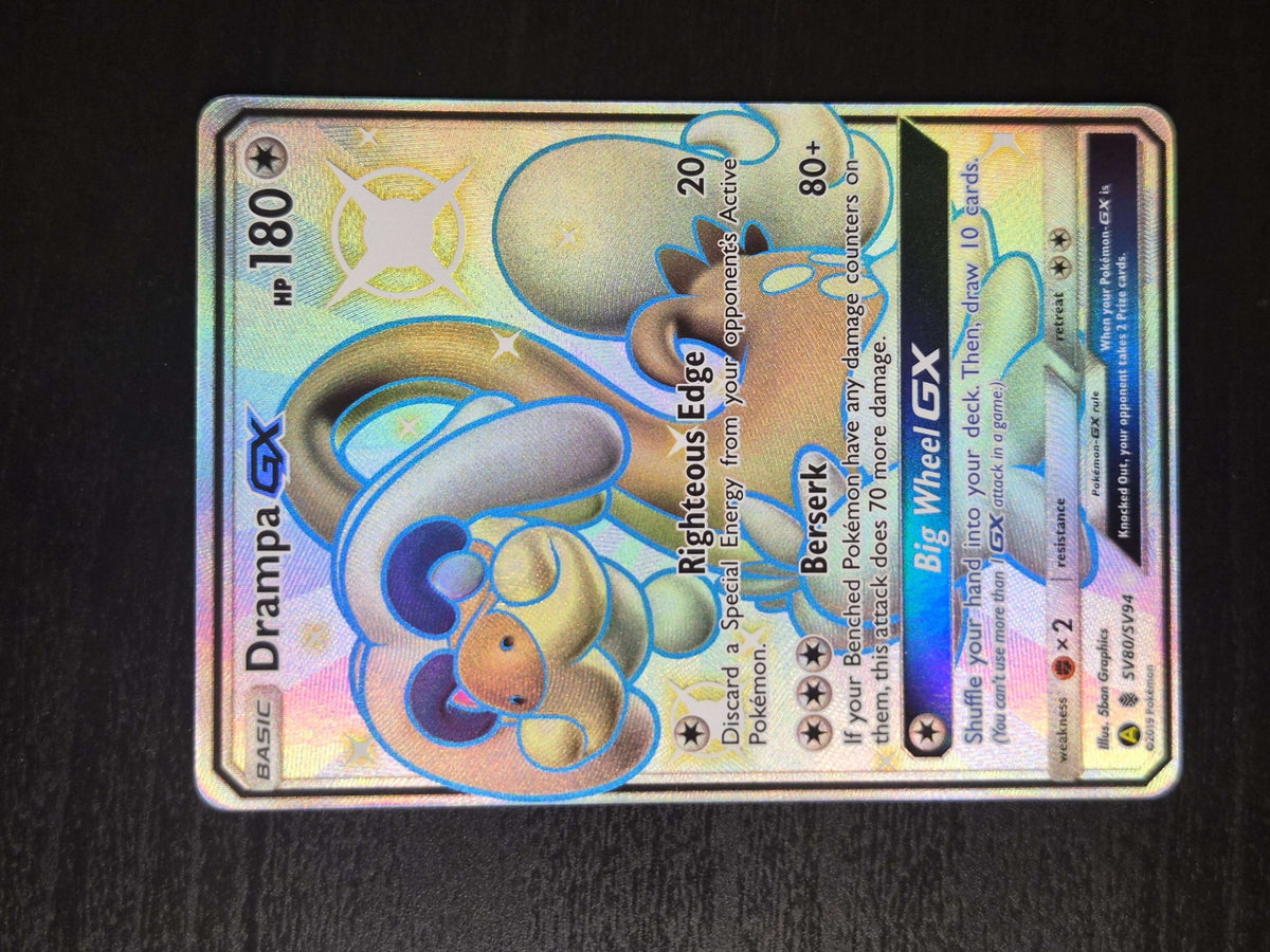 Drampa GX SV80/SV94 Shiny GX Rare – Hidden Fates Shiny Vault NM/M