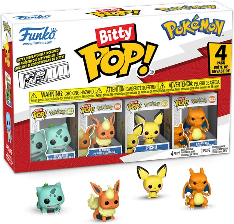 Funko Bitty Pop! Pokémon Bulbasaur 4-Pack Mini Vinyl Figures
