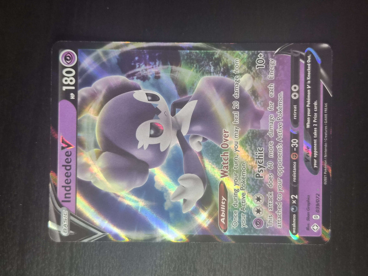 Indeedee V 039/072 Holo Shining Fates NM/M