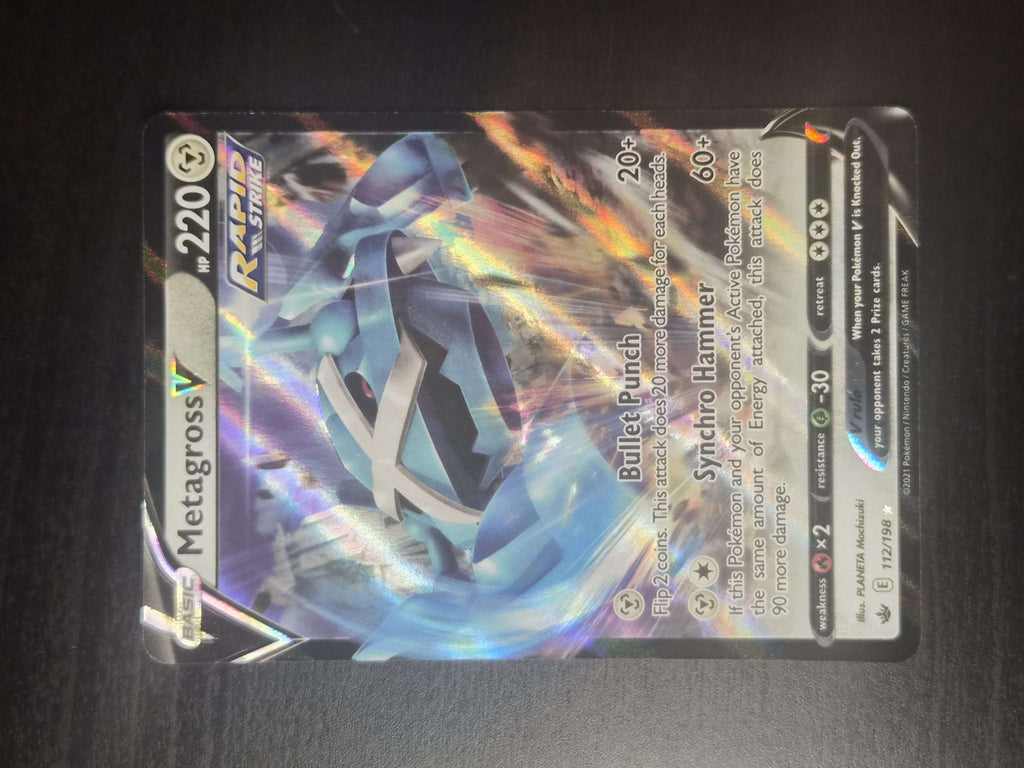Metagross V 112/198 Holo Chilling Reign NM/M